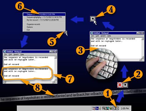 Cresotech TypeRecorder - Keystroke sequence recorder and manager