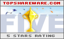 5/5 stars on TopShareware.com